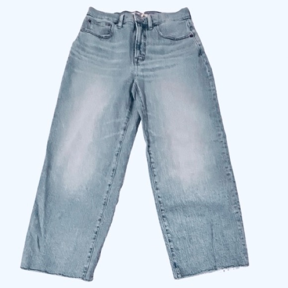 Madewell-Perfect Vintage Wide-Leg Crop Jean. Size: 27 - Picture 6 of 11